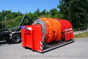 Abrollbehälter Ölsperren Friedrichshafen (Feuerwehr Friedrichshafen)
