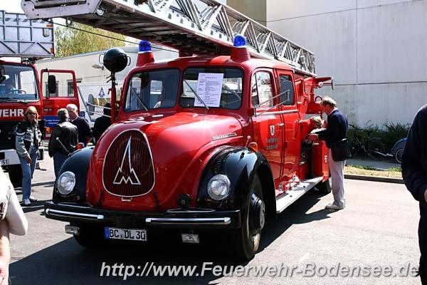 Antike Drehleiter(Feuerwehr Schussenried)